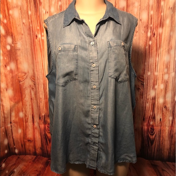 new directions Tops - New Directions Denim Shirt